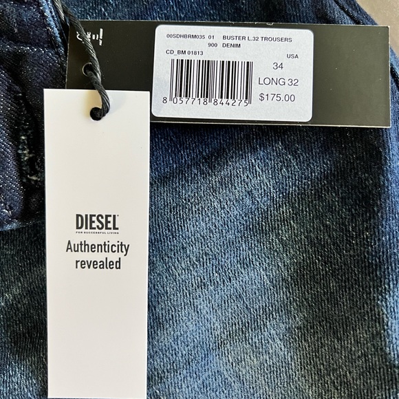 SOLD!!  🎉HOST PICK🎉 Diesel Jeans Size 34 x 32 - Picture 4 of 10